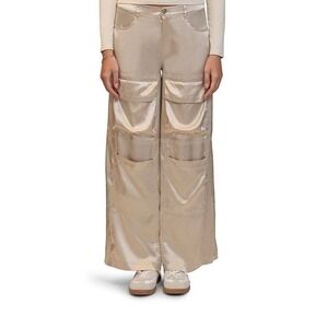 wide leg utility cargo pants with pockets new street wear Y2K vibe size medium